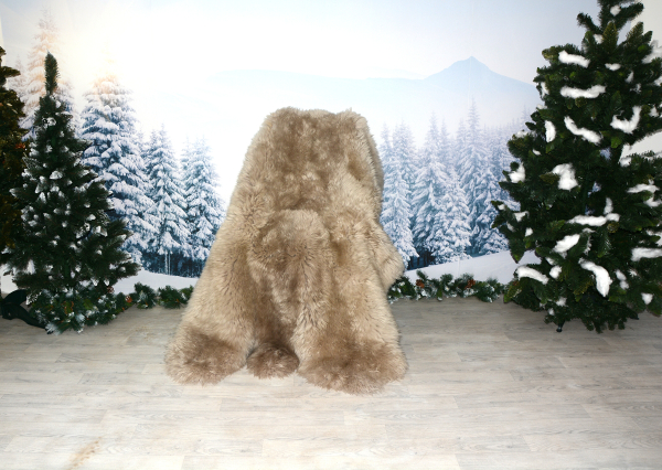 6er Lammfell Teppich Beige (öko)